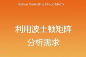 利用波士頓矩陣分析需求